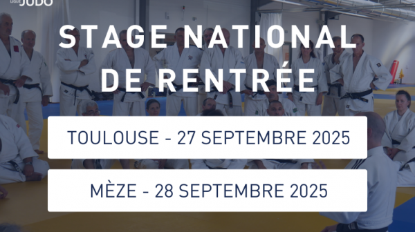 Stage National de Rentrée 2025 : à vos agendas !